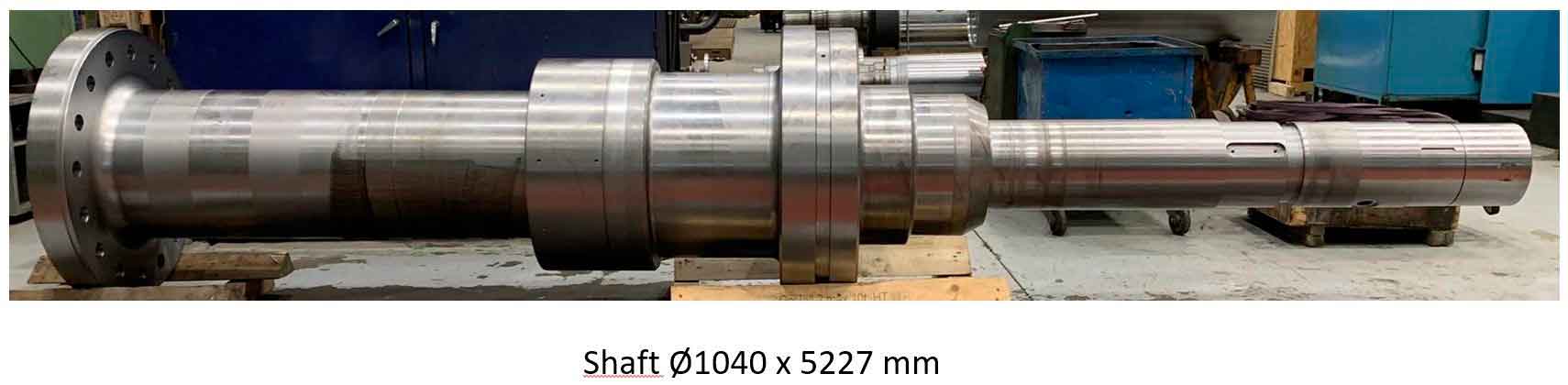Large shaft repair, dimensional restoration using nickel electroplating